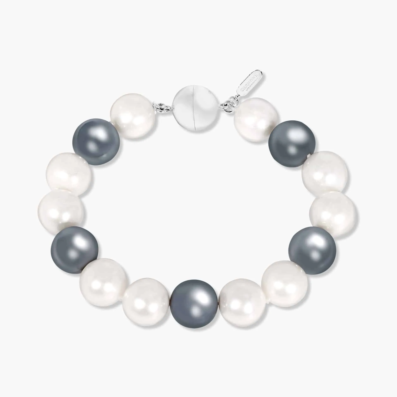 Fresh water pearls and hematite bracelet