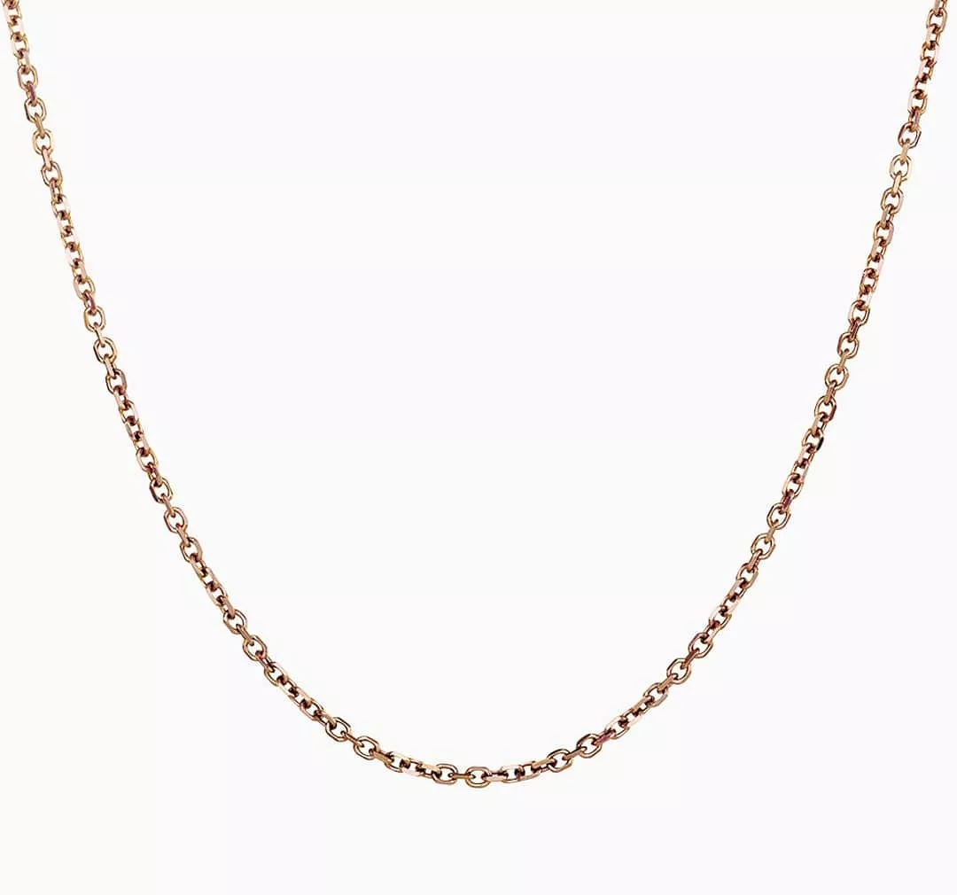 18ct rose gold 45cm chain