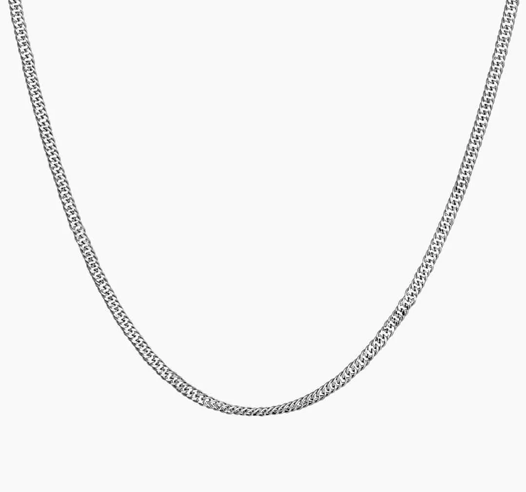 18ct white gold 45cm chain