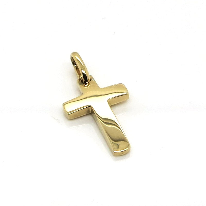 18ct yellow gold cross pendant