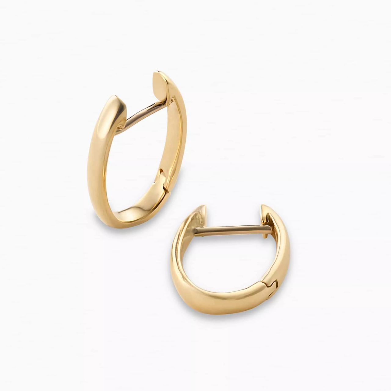 18ct yellow gold hoop earrings 18mm