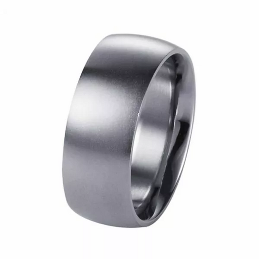 Brushed stainless steel Men’s ring