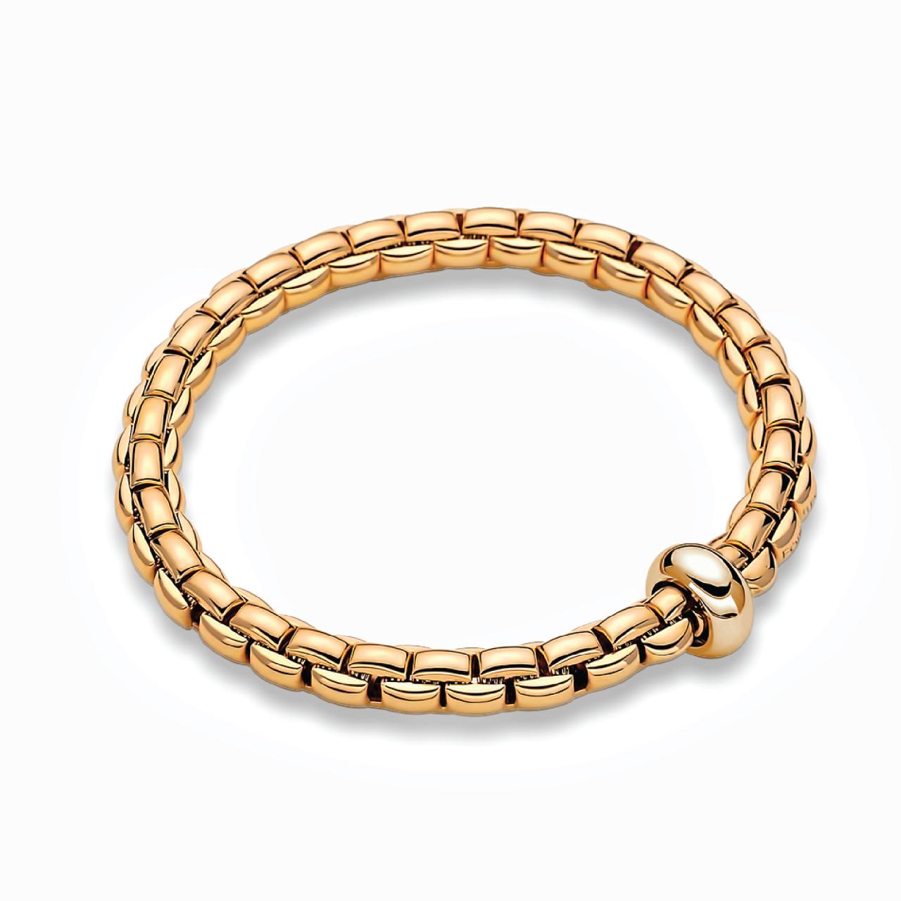 18ct yellow gold 'Fope' stretch bracelet