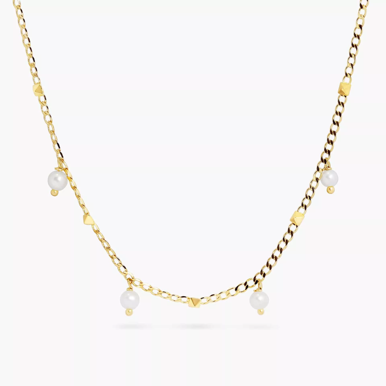 18ct yellow gold freshwater pearl necklace