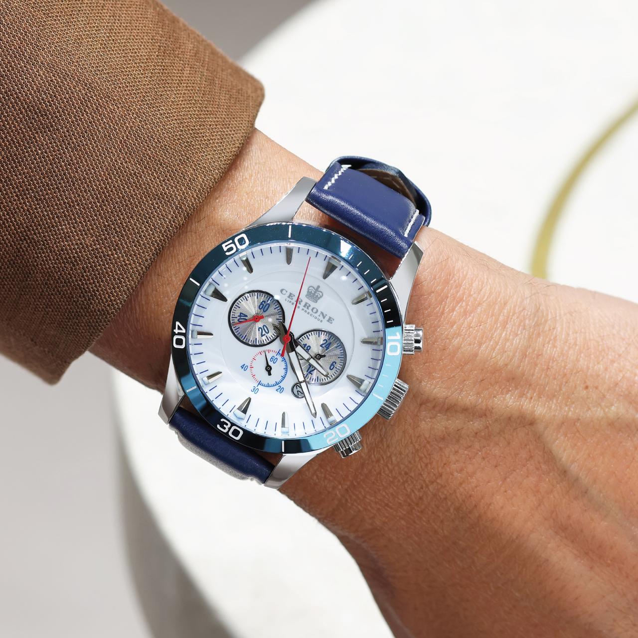 Cerrone 50th Anniversary chronograph ‘blu’ watch