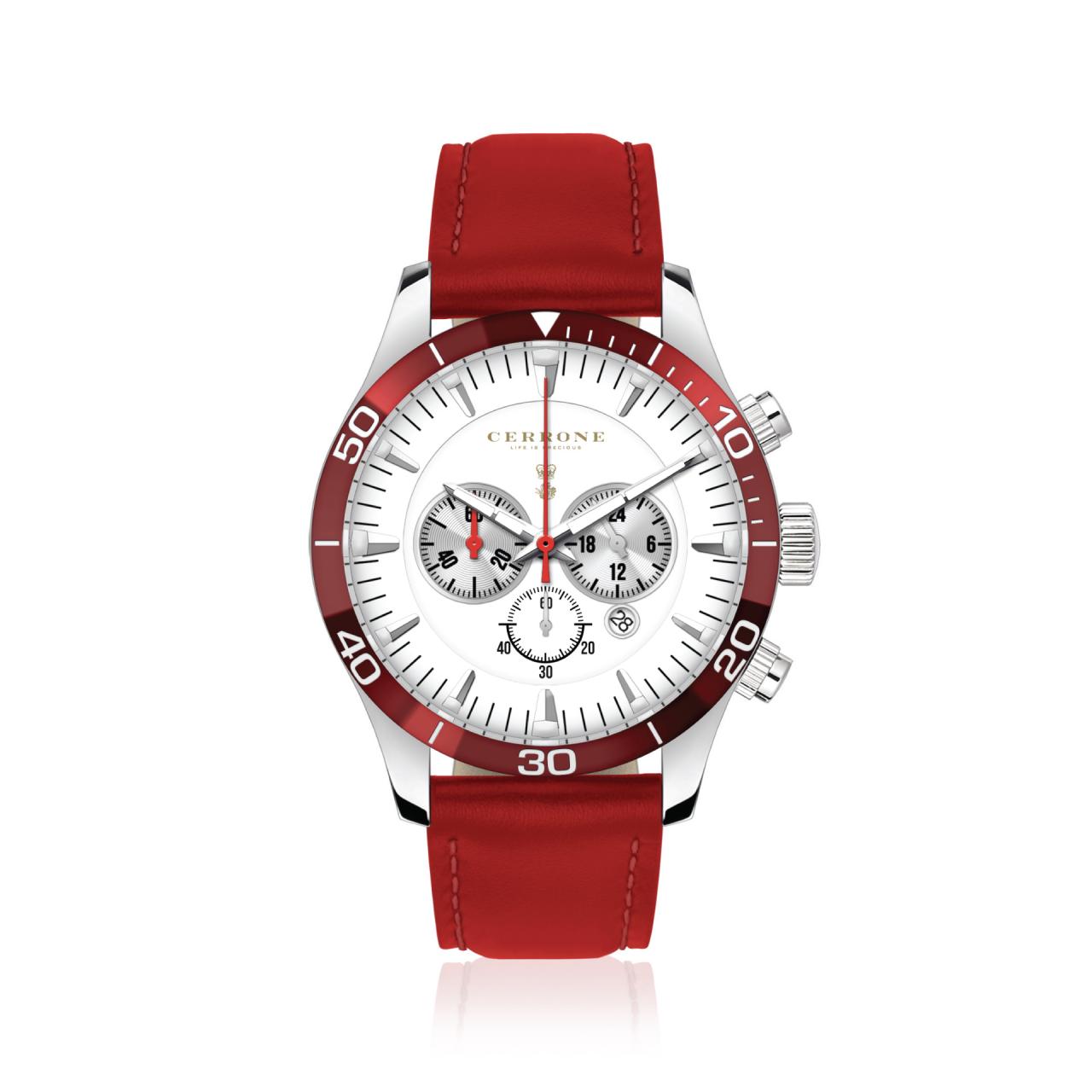 Cerrone 50th Anniversary chronograph ‘Rosso’ watch