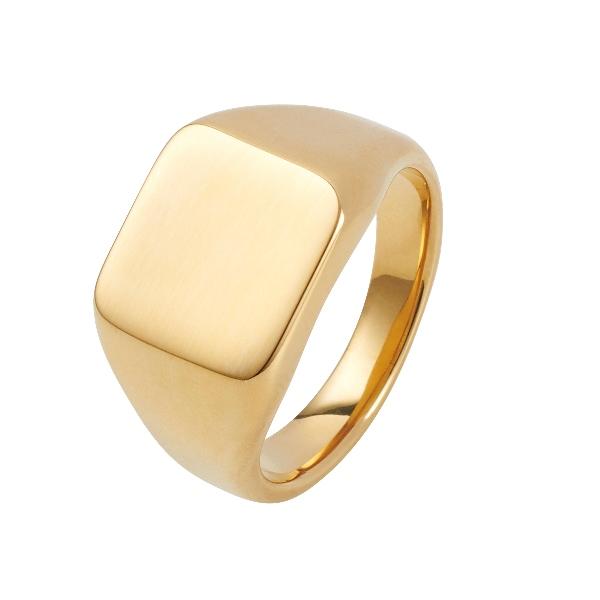 14ct yellow gold signet ring