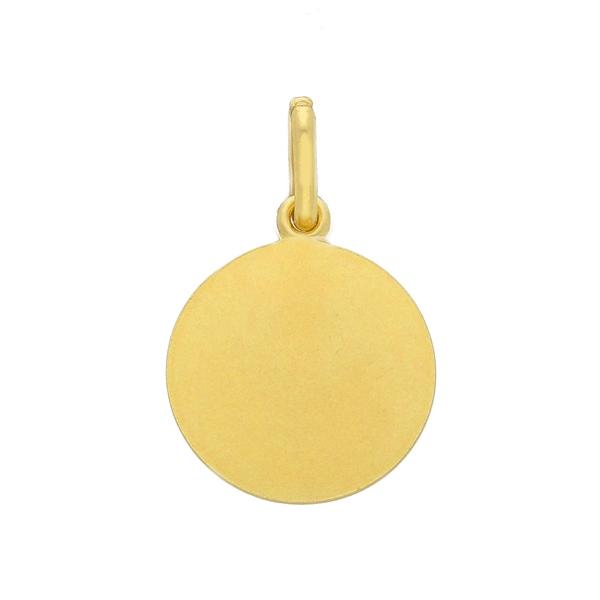18ct yellow gold 15mm "St. Christopher" medal