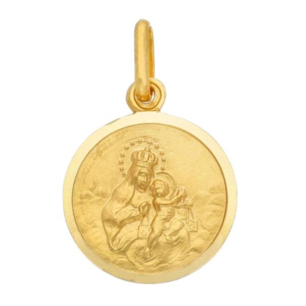 18ct yellow gold "Scapular" 15mm medal