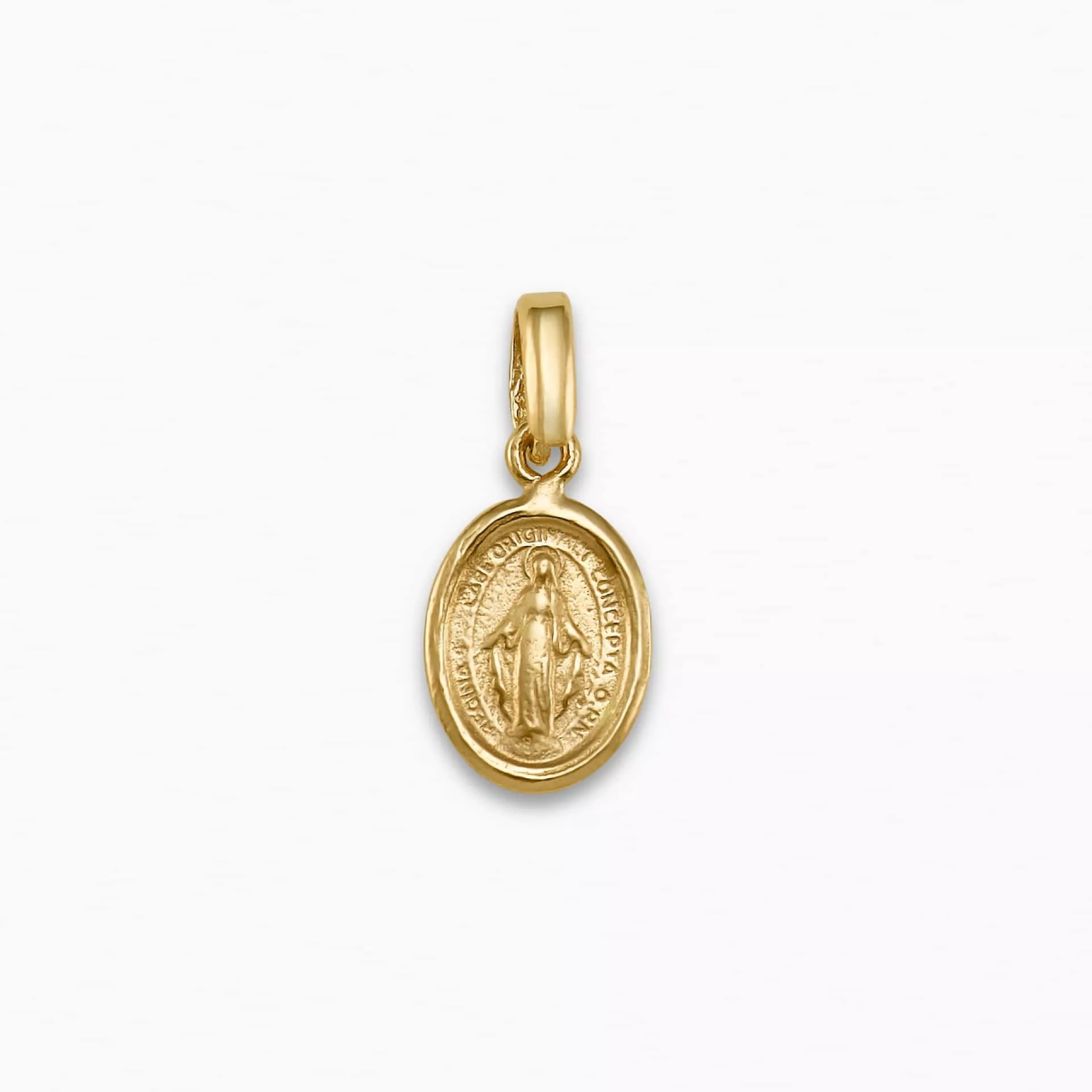 18ct yellow gold Extra Small “Miraculous” oval medal pendant