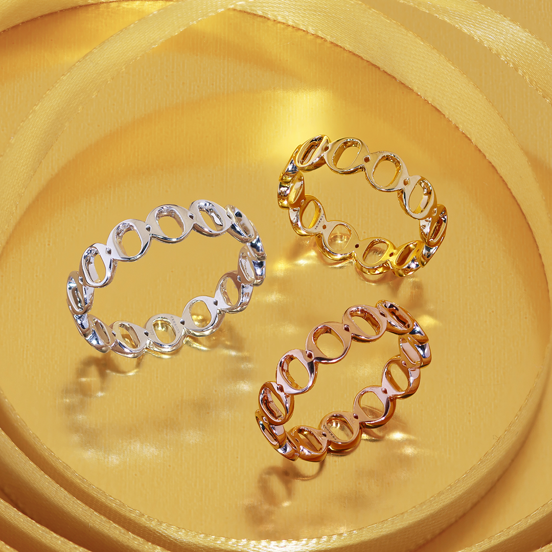 18ct yellow gold ‘O’ ring from the Iconica Collection - Medium