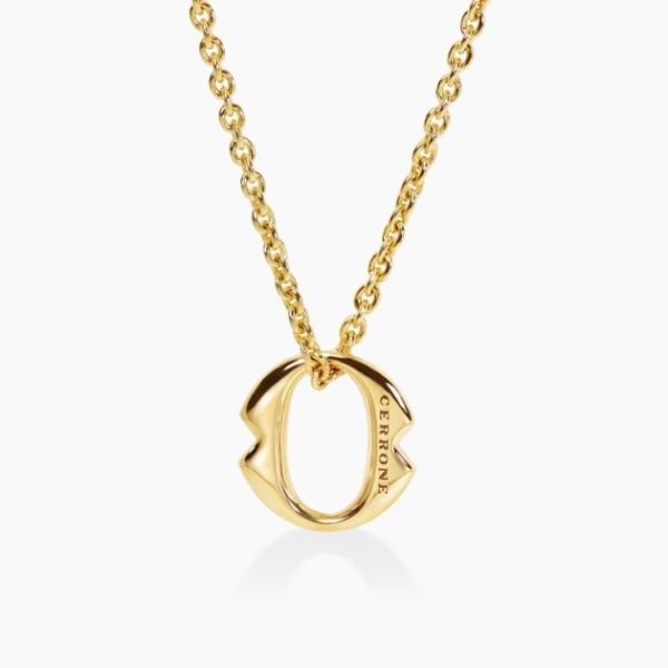 18ct Yellow Gold large ‘O’ necklace from the Iconica Collection