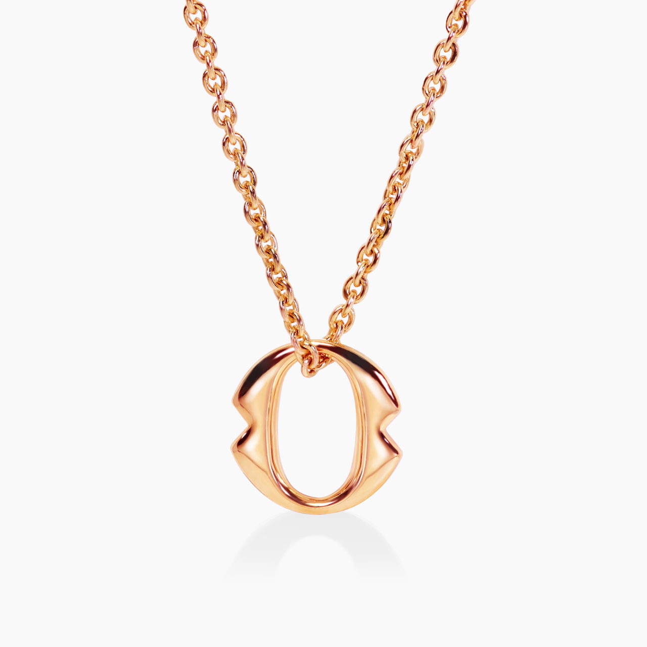 18ct Rose Gold large ‘O’ necklace from the Iconica Collection