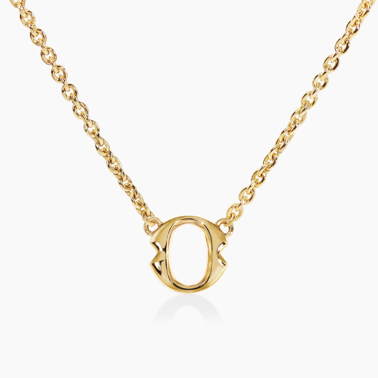 18ct Yellow gold small ‘O’ necklace from the Iconica Collection