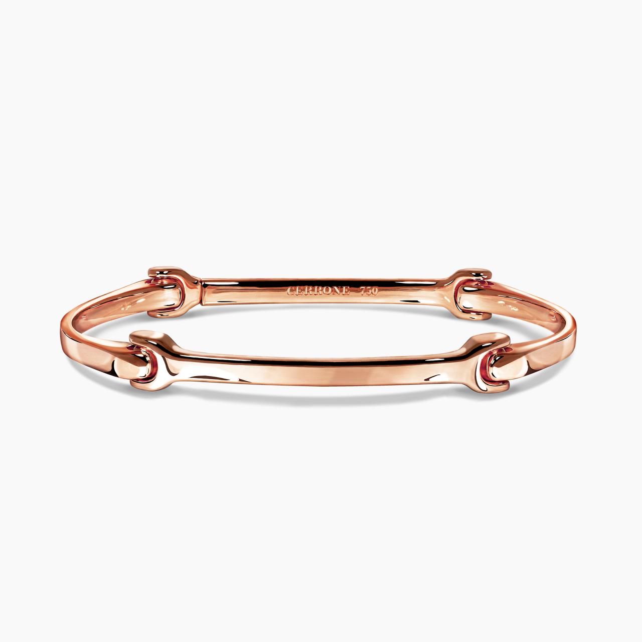 SENSI - 18ct rose gold dog bone bracelet