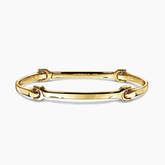 SENSI - 18ct yellow gold dog bone bracelet