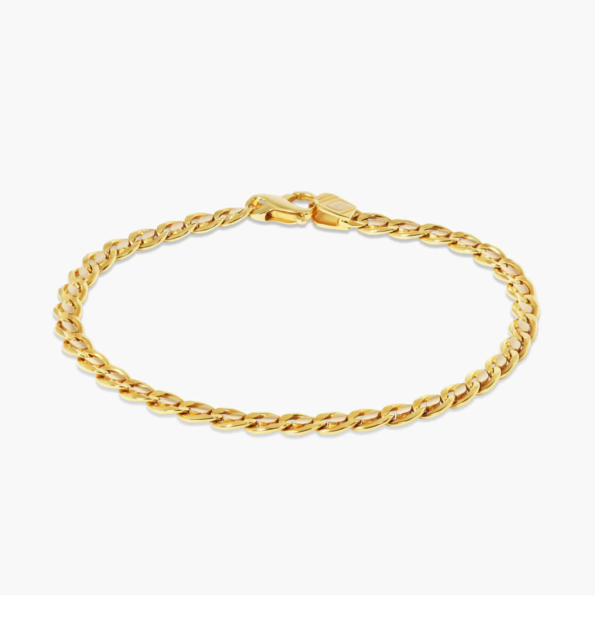 18ct Yellow Gold Curb Link Bracelet