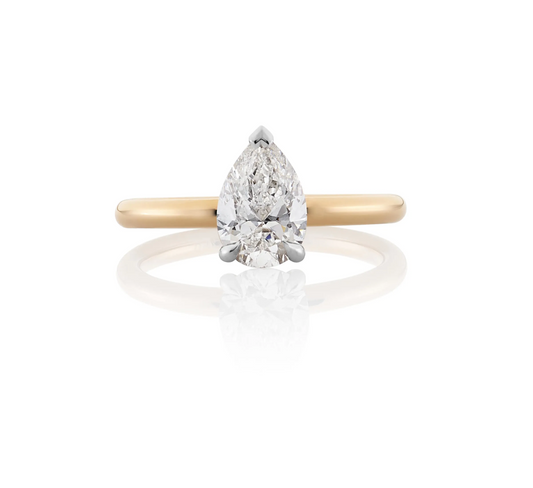TIVOLI - 18ct rose and white gold diamond solitaire ring