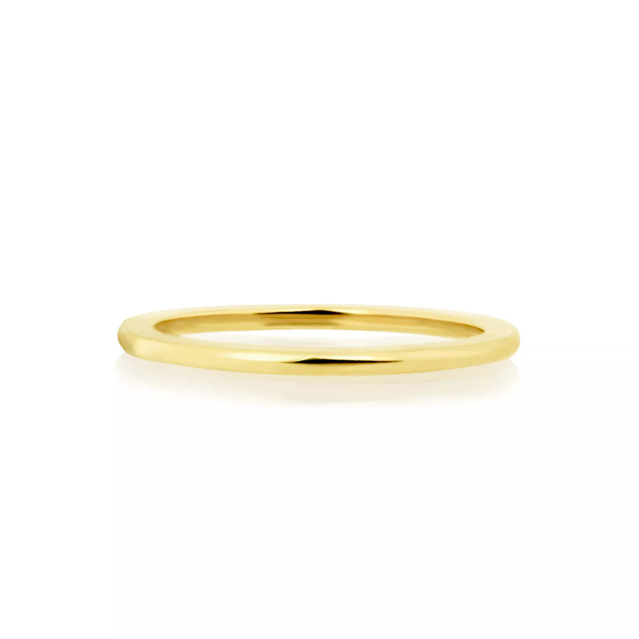 18ct yellow gold plain spacer ring
