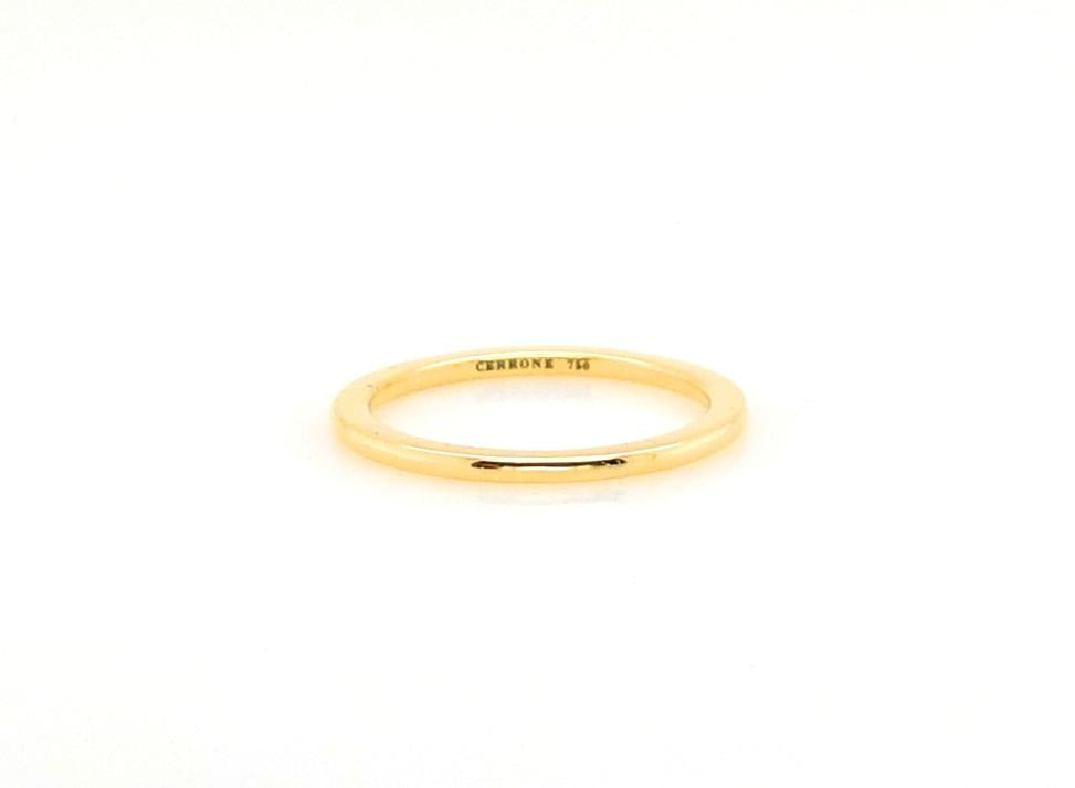 18ct yellow gold plain spacer ring