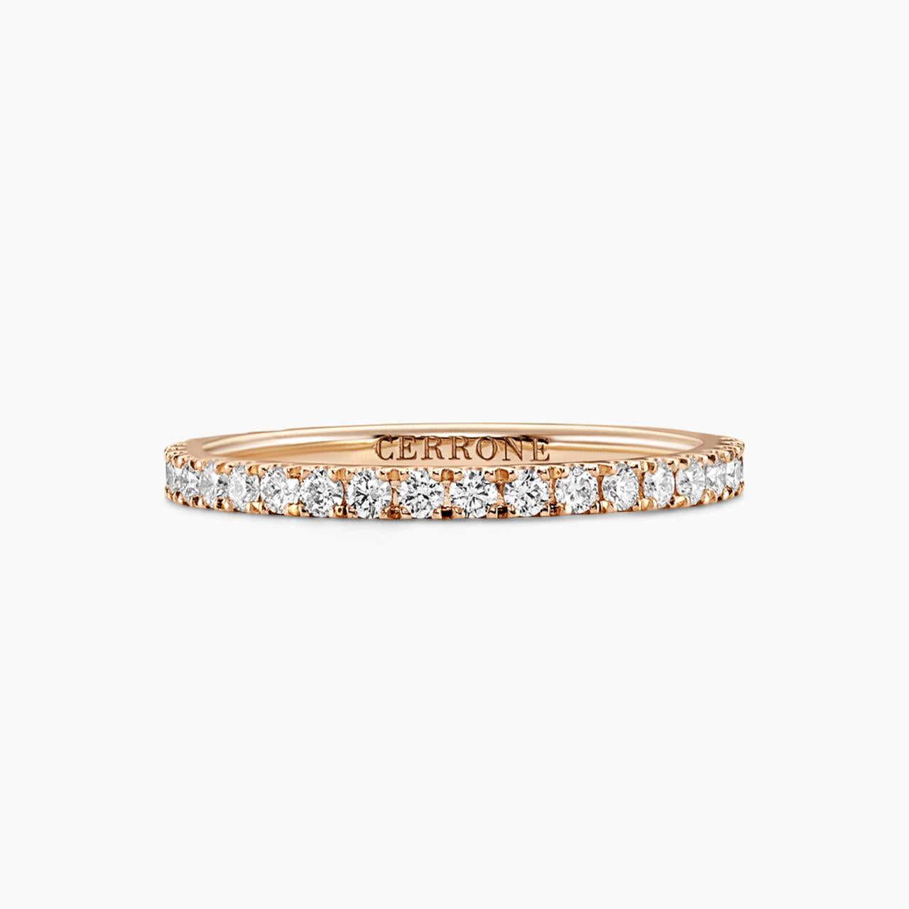 18ct rose gold 16=0.33ct round brilliant cut diamond ring