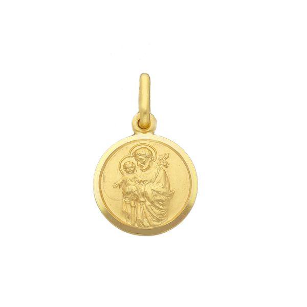 18ct yellow gold "St. Joseph" medallion 15mm