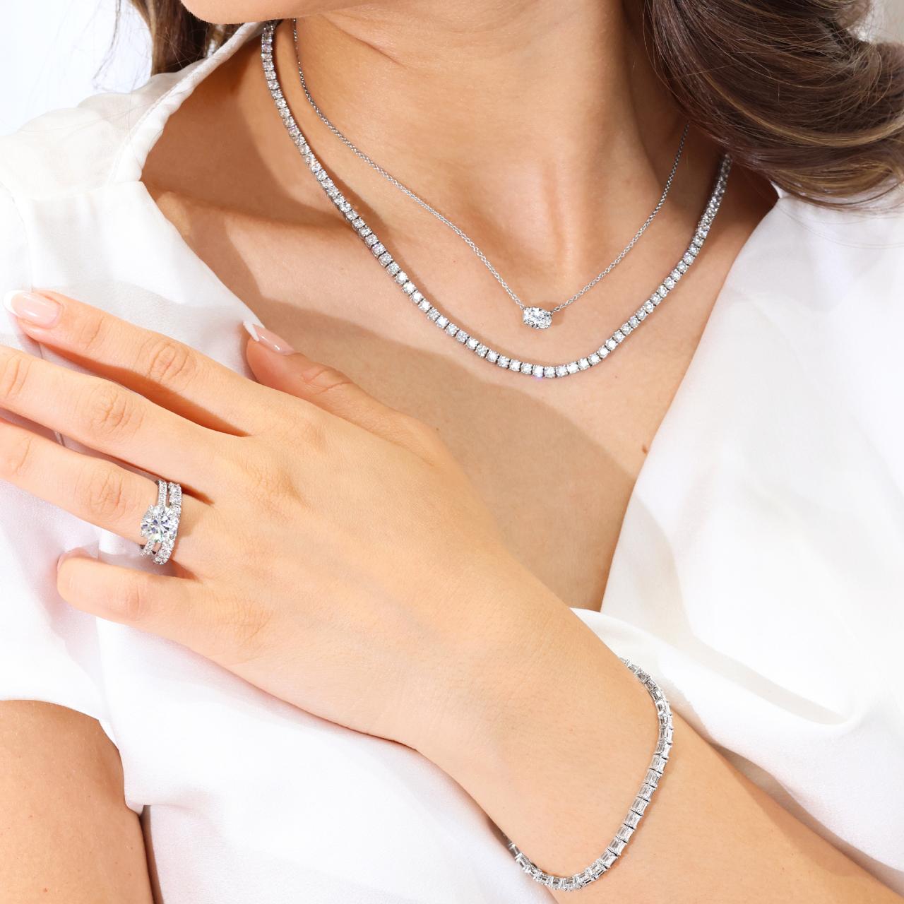 18ct white gold diamond jewellery
