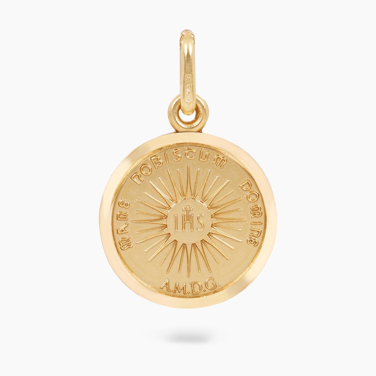 18ct yellow gold "Holy Face" medallion 15mm