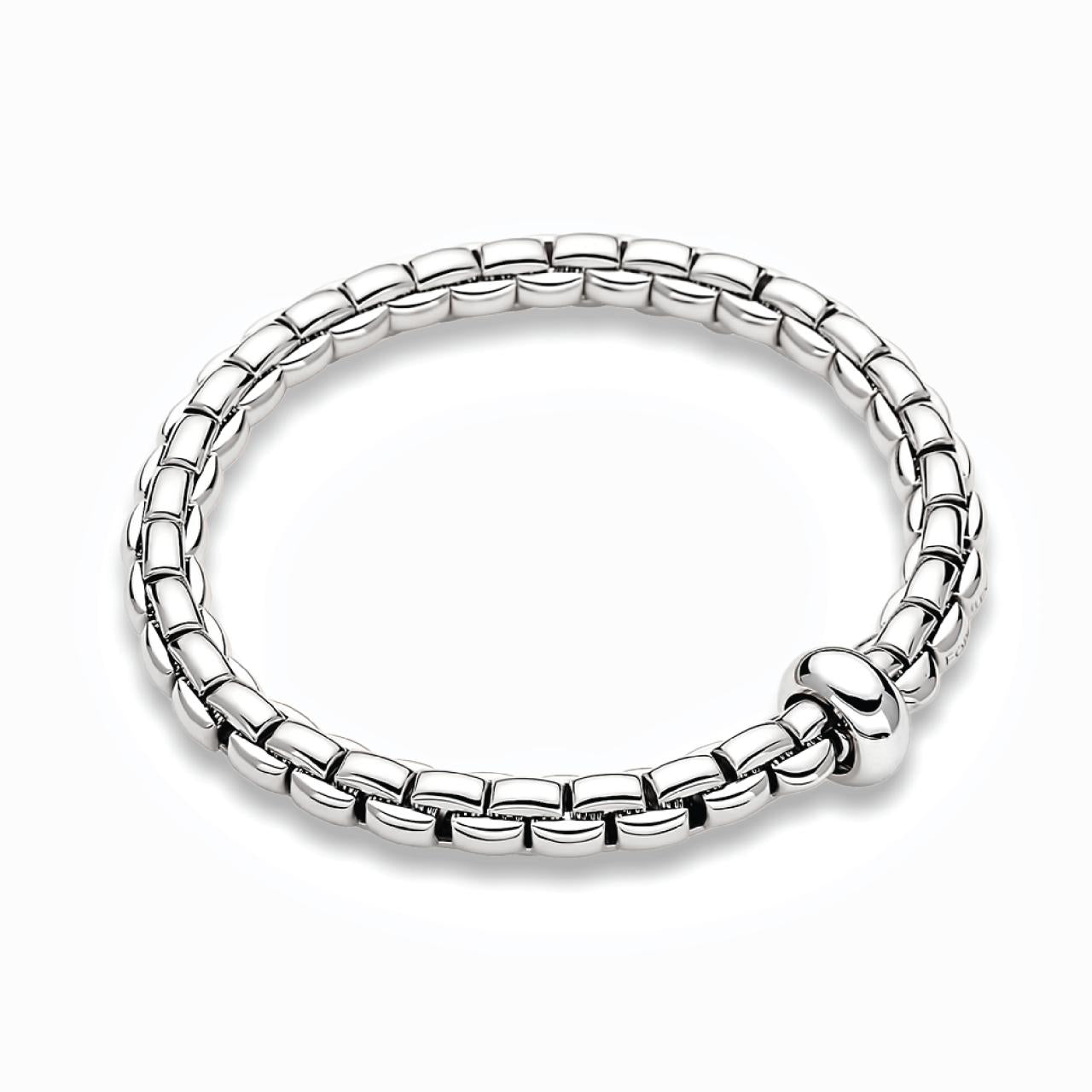 18ct white gold 'Fope' stretch bracelet