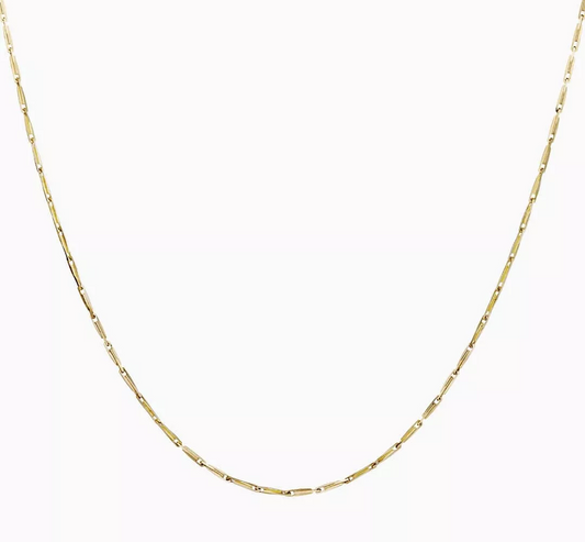18ct Yellow Gold Barley Corn Shape Chain 45cm
