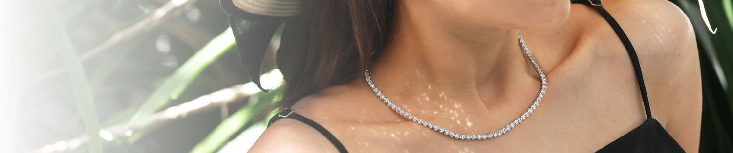 LAB GROWN DIAMOND NECKLACES