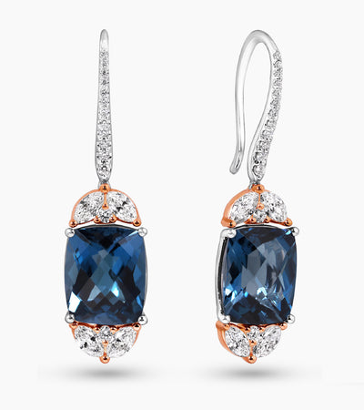 BLUE TOPAZ EARRINGS
