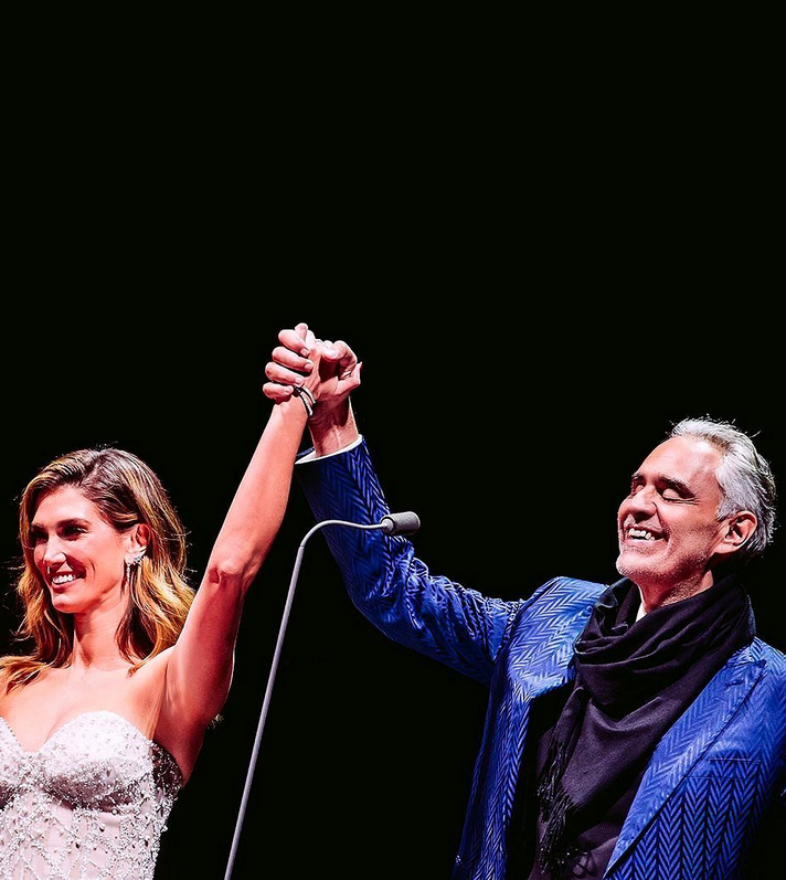 Andrea Bocelli and Delta Goodrem