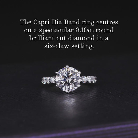 18ct white gold round brilliant cut lab grown diamond engagement ring video