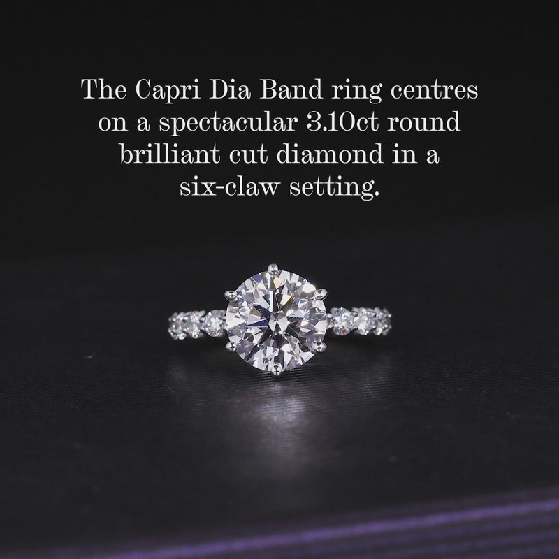 18ct white gold round brilliant cut lab grown diamond engagement ring video