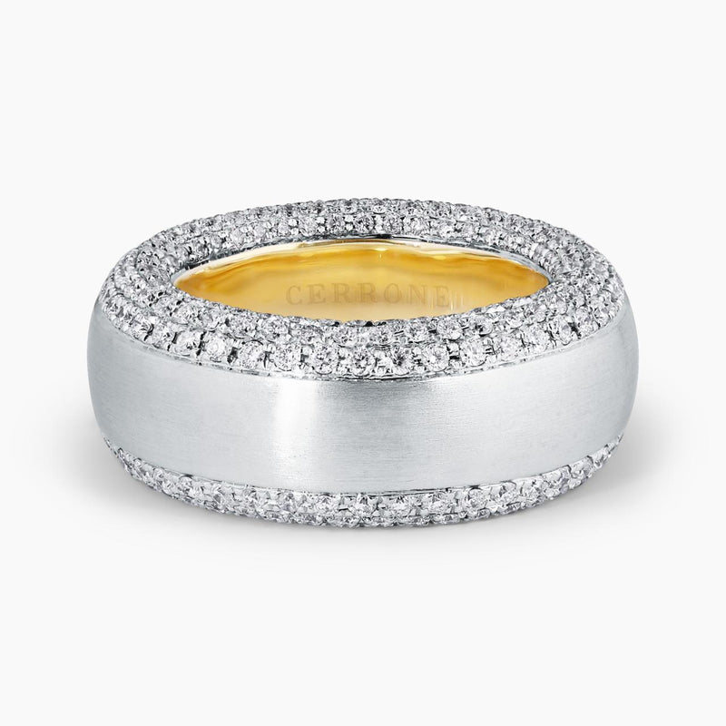 18ct Two Tone Diamond Ring