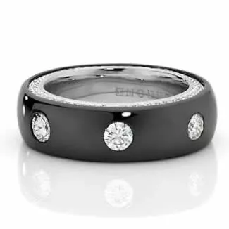 18ct Two Tone Diamond Men’s Ring