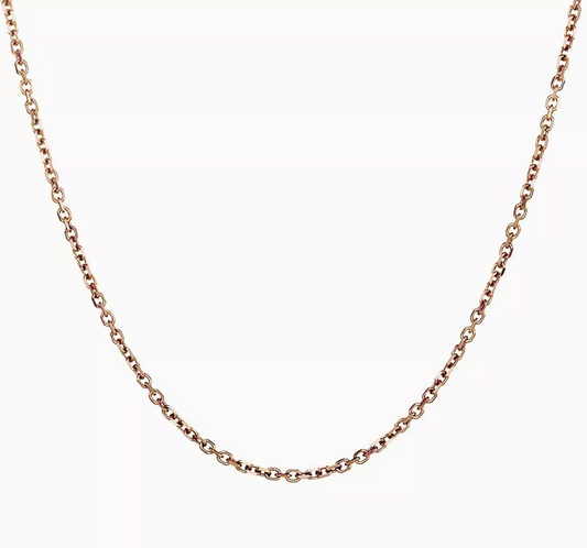18ct rose gold 45cm chain