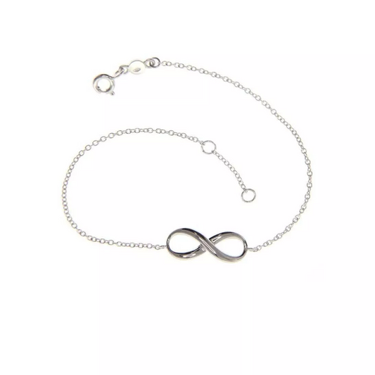 18ct white gold infinity bracelet