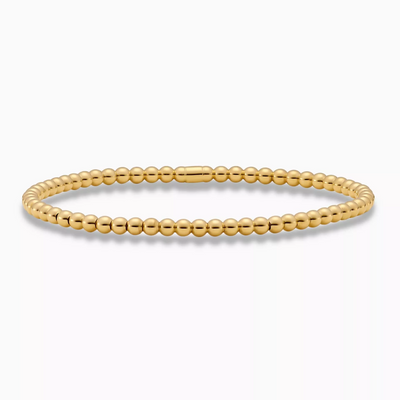 18ct yellow gold stretch ball bracelet
