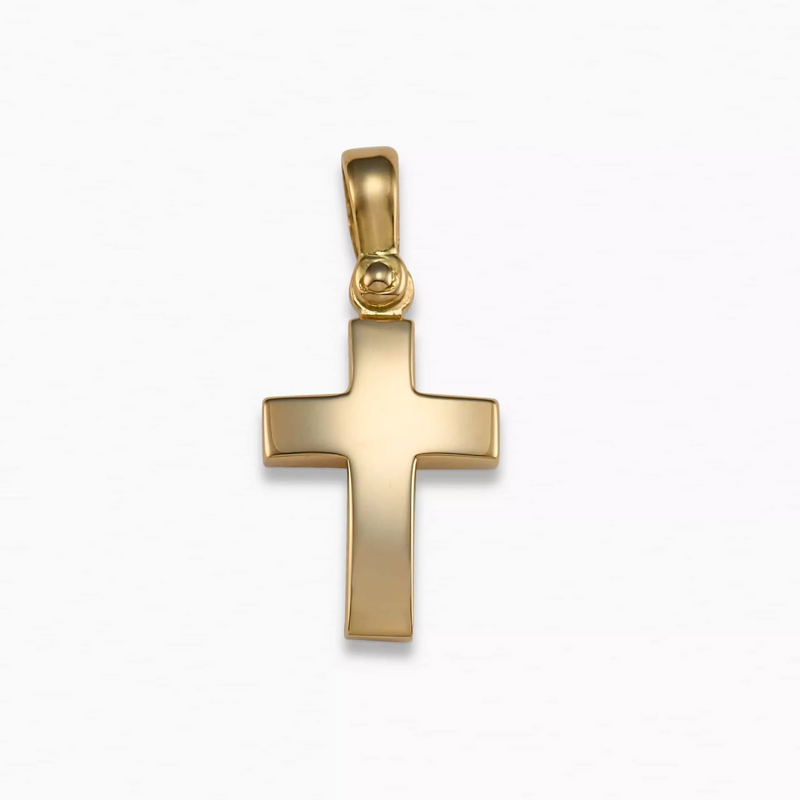 18ct yellow gold cross pendant