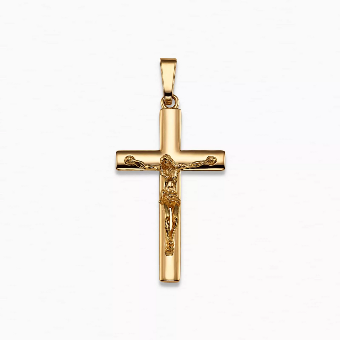 18ct yellow gold cross crucifix pendant – House of Cerrone