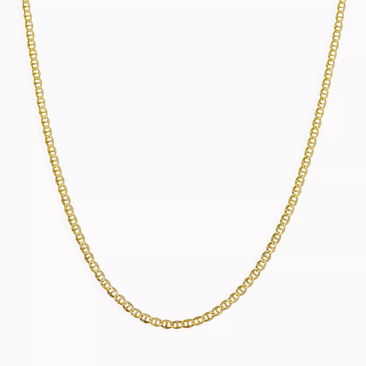 18ct yellow gold 50cm fancy link chain
