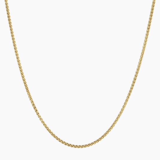 18ct yellow gold 50cm wheat chain with lobster clasp