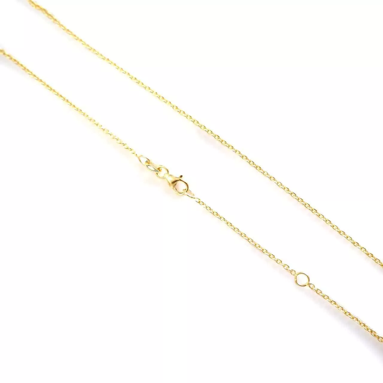 18ct yellow gold 45cm trace chain with lobster clasp