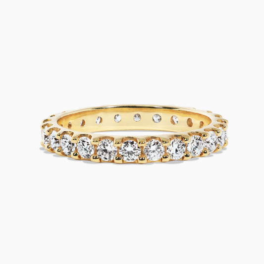 18ct yellow gold 24=1.20ct round brilliant cut full circle diamond ring