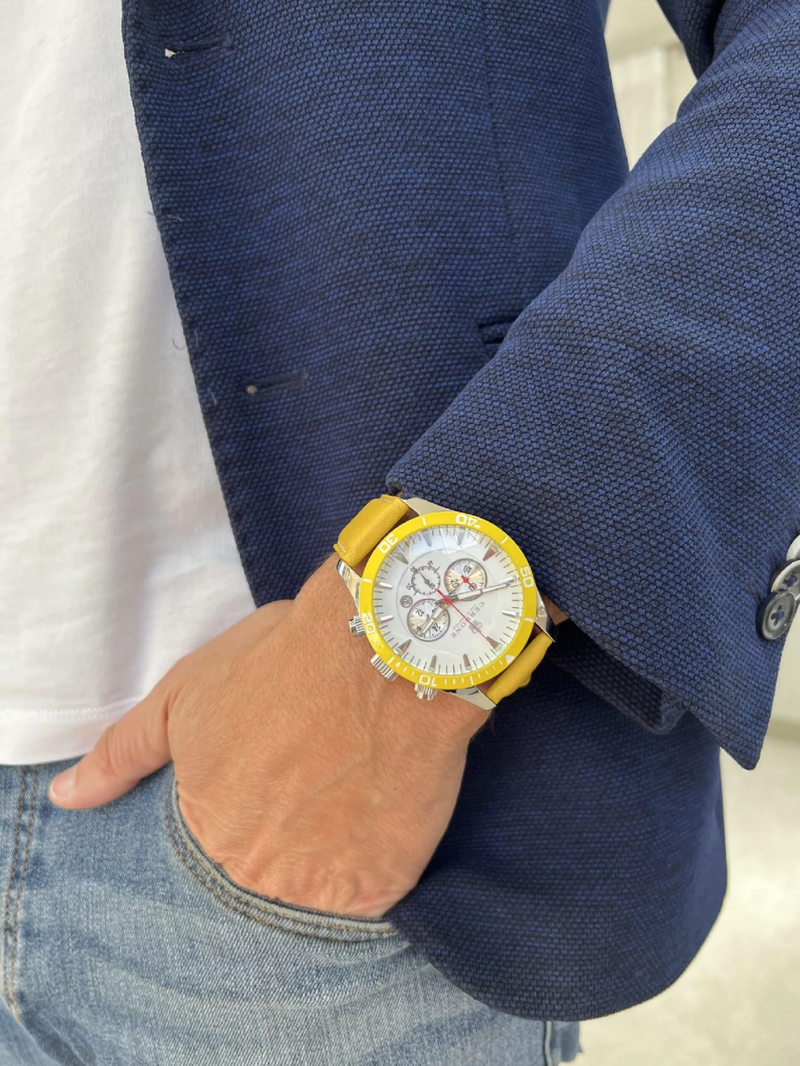 Cerrone 50th Anniversary chronograph ‘Giallo’ watch
