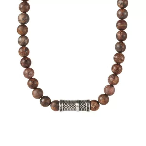 Bronzite Stone Men's Necklace