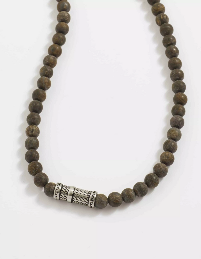 Bronzite Stone Men's Necklace