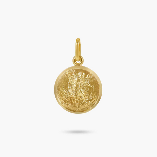 18ct yellow gold “Saint Michael” medal